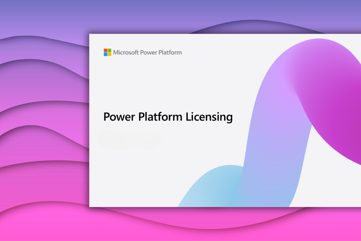 Power Platform licensing deck