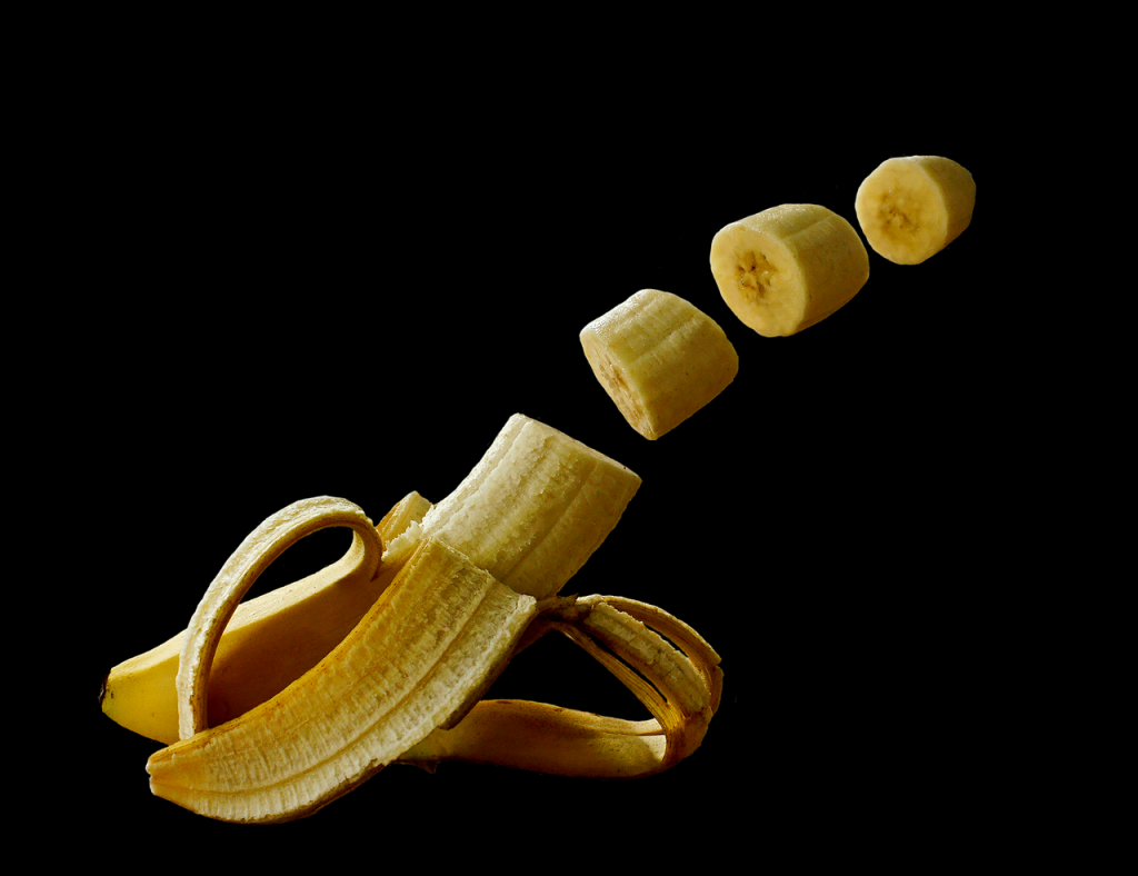 banana, fruit, manipulation, studio, yellow, healthy, food, shell, yummy, vitamins, fresh, pieces, divided, ripe, fruity, banana, banana, banana, banana, banana, divided