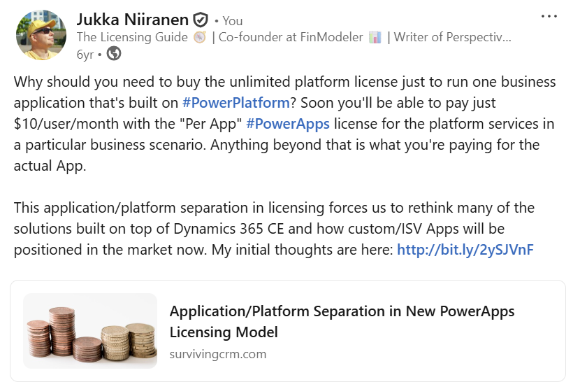 Power Apps Per App launch in 2019
